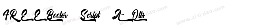 FREEBooter Script-AQlts字体转换